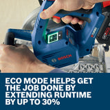 Bosch GKS18V-25GN 18V PROFACTOR 7-1/4" Blade Right Circular Saw w/HMI & Eco Mode (Bare Tool) - 4