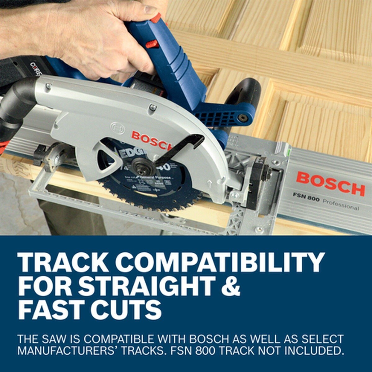 Bosch GKS18V-25GN 18V PROFACTOR 7-1/4" Blade Right Circular Saw w/HMI & Eco Mode (Bare Tool) - 5