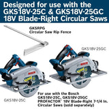 Bosch GKSRPG Circular Saw Rip Fence for GKS18V-25C and GKS18V-25GC Blade Right Circular Saws - 2