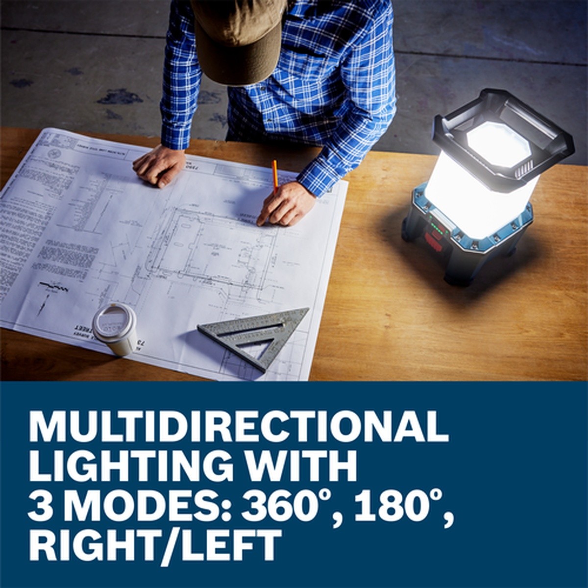 Bosch GLA18VH-7500N 18V Hybrid Area Light Up to 7500 Lumens Bare Tool - 3