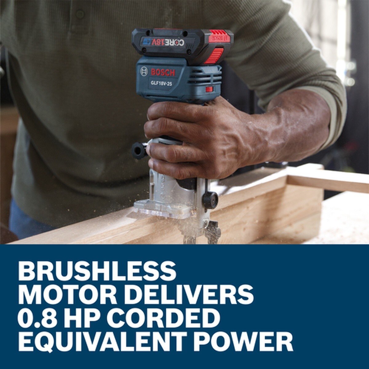 Bosch GLF18V-25N 18V Brushless Cordless Laminate Trim Router (Bare Tool) - 3