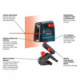 Bosch GLL 30 Self-Leveling Cross-Line Laser - 2