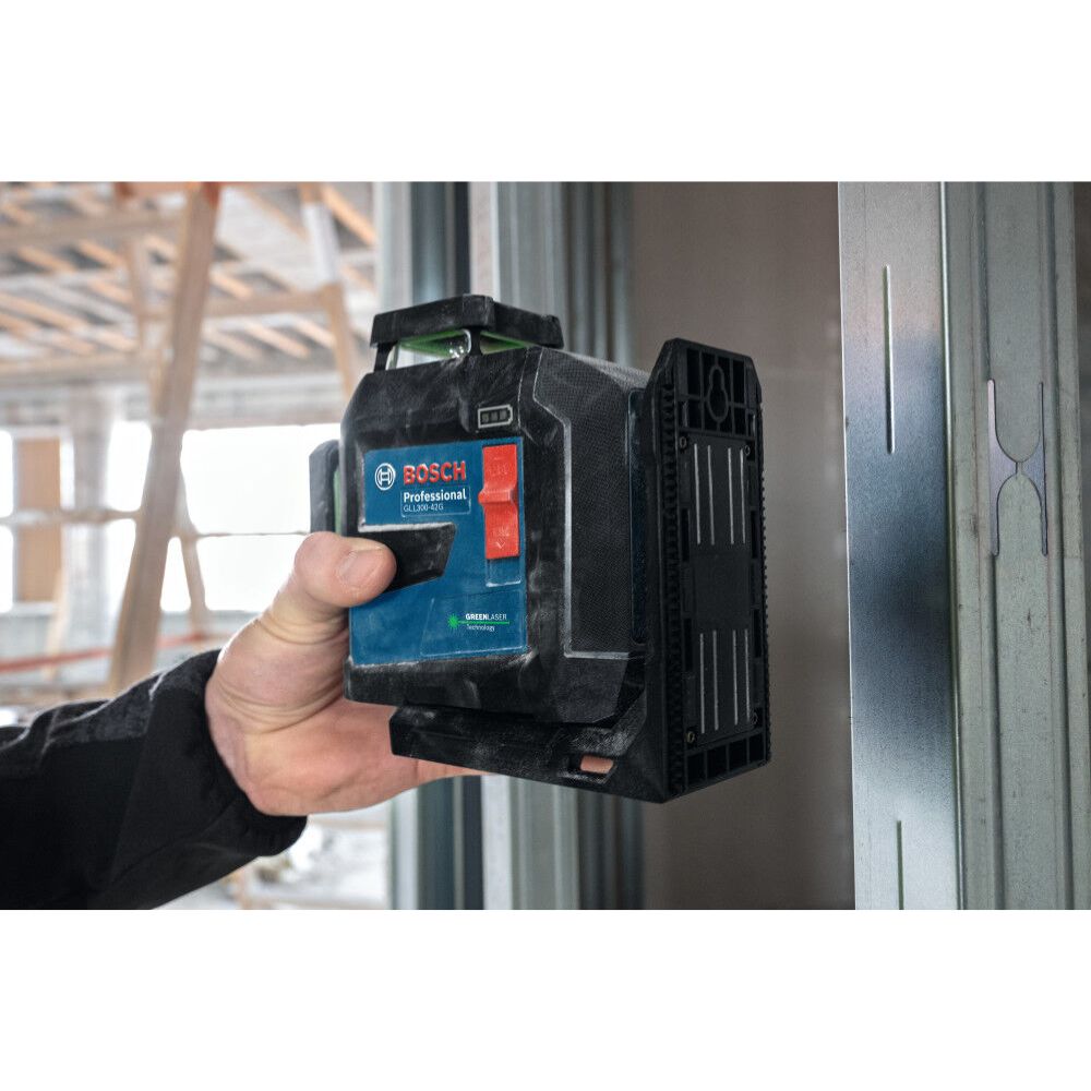 Bosch GLL300-42GL 3.7V 360 Degree Green-Beam Three-Plane Leveling and Alignment Laser with Li-Ion Battery - 11