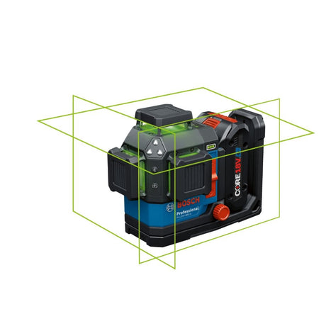 Bosch GLL330-80CGL 18V 360 Degree Connected Green-Beam Three-Plane Leveling and Alignment Laser with (1) 4 Ah Battery