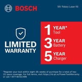 Bosch GLL330-80CGL 18V 360 Degree Connected Green-Beam Three-Plane Leveling and Alignment Laser with (1) 4 Ah Battery - 6