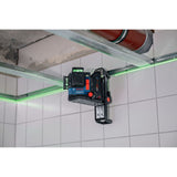 Bosch GLL330-80CGL 18V 360 Degree Connected Green-Beam Three-Plane Leveling and Alignment Laser with (1) 4 Ah Battery - 9