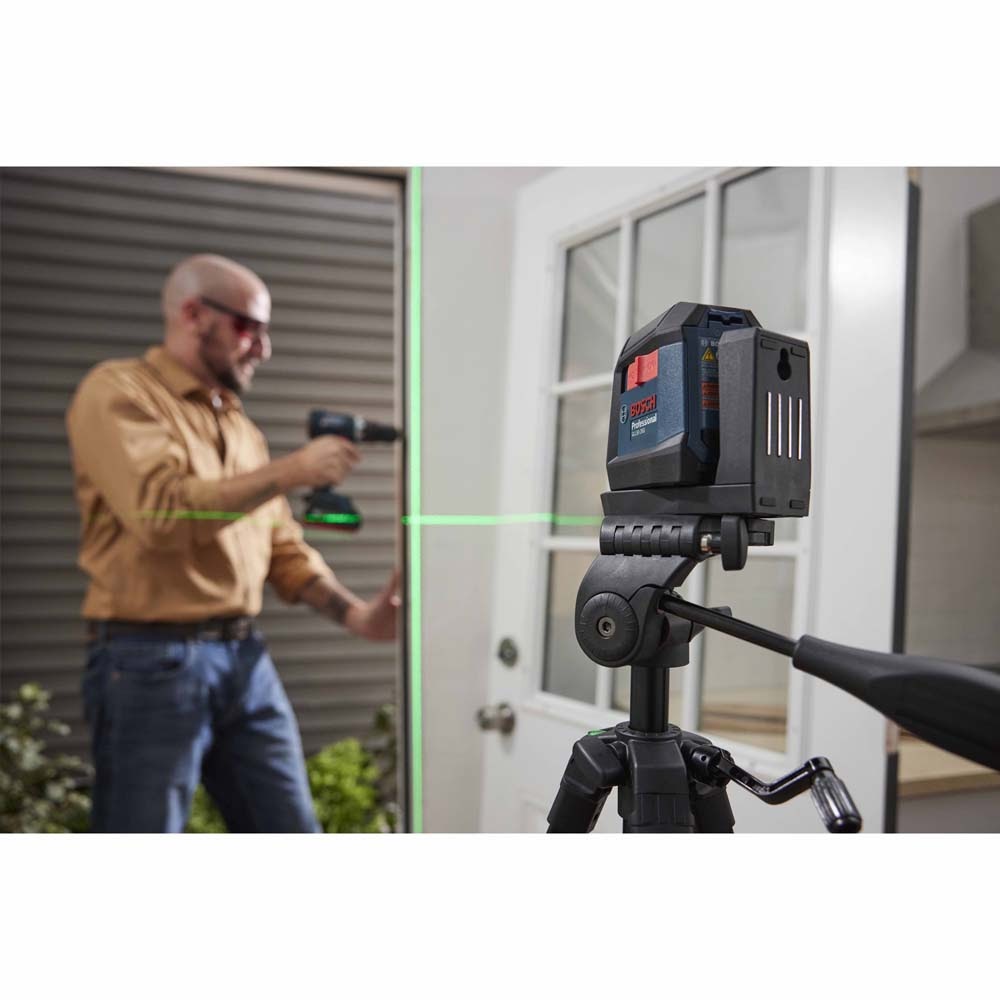 Bosch GLL50-20GL Self-Leveling Cross-Line Laser with Li-ion Battery - Green - 12