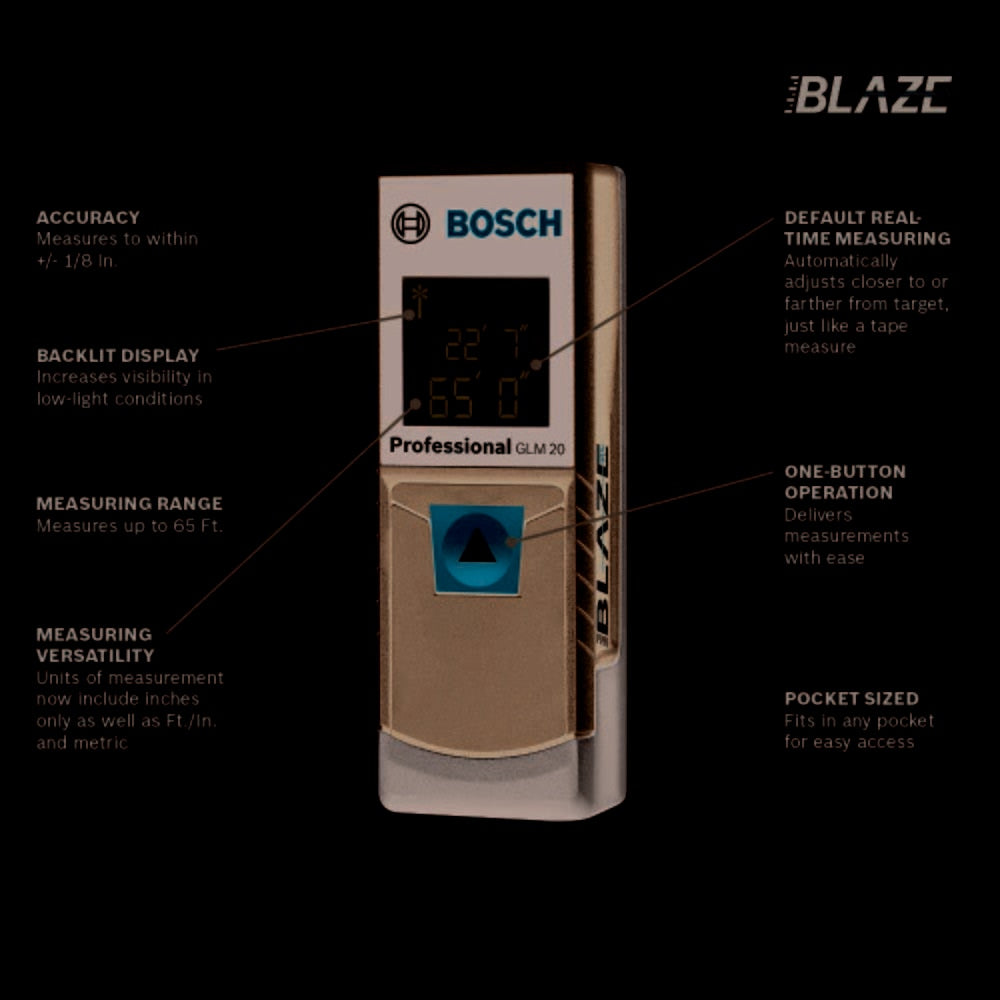 Bosch GLM 20 65' Laser Measure - 3