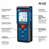 Bosch GLM165-40 BLAZE Pro 165' Laser Distance Measure - 3