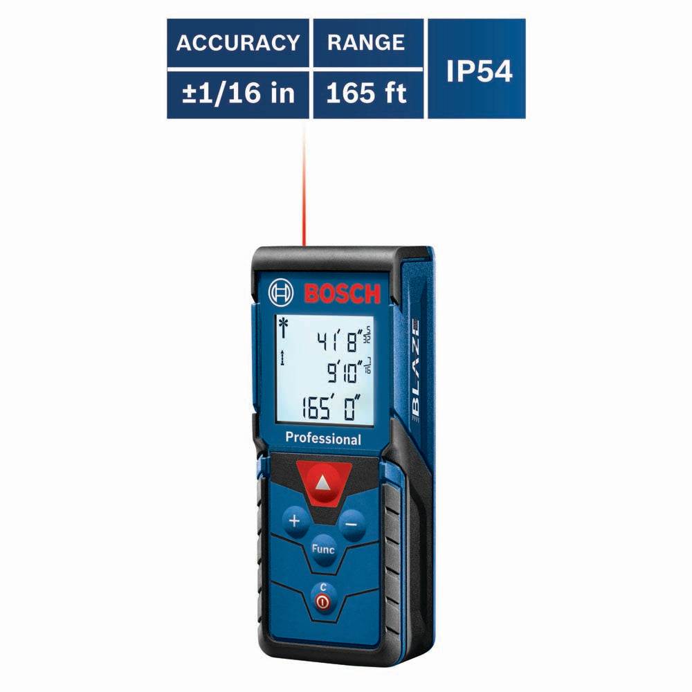 Bosch GLM165-40 BLAZE Pro 165' Laser Distance Measure - 11