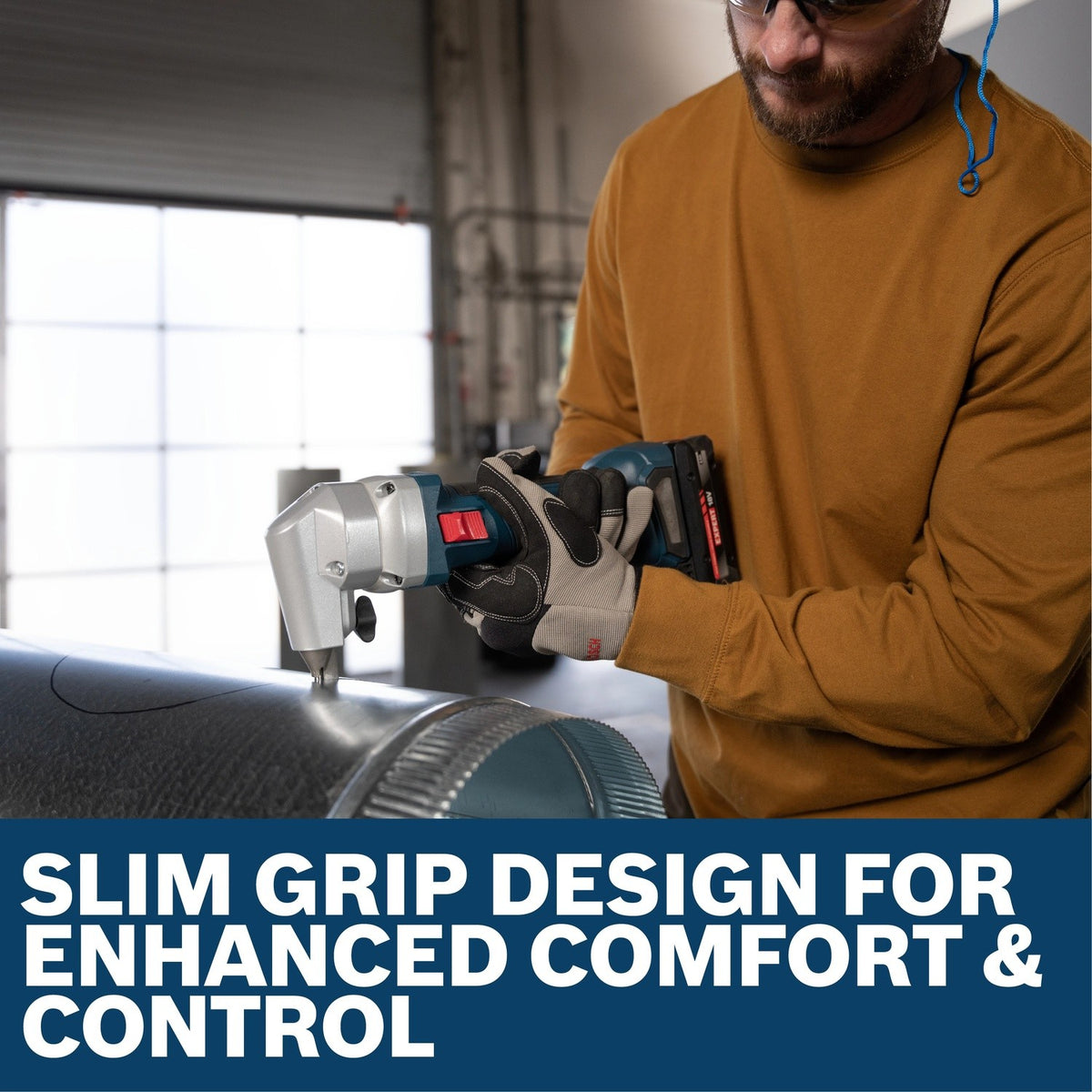 Bosch GNA18V-16EN 18V 16-Gauge Cordless Nibbler with Lock-On Slide Switch Bare Tool - 4