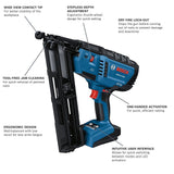 Bosch GNH18V-15MAN 18V Brushless 15-Gauge Angled Finish Nailer (Bare Tool) - 2