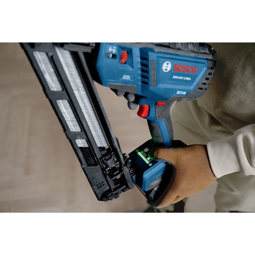 Bosch GNH18V-15MAN 18V Brushless 15-Gauge Angled Finish Nailer (Bare Tool) - 9