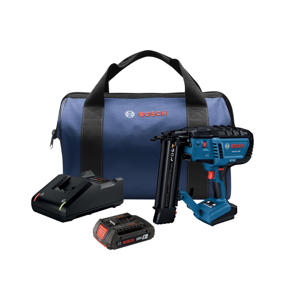 Bosch GNH18V-18MB12 18V Brushless 18-Gauge Brad Nailer Kit with (1) 2 Ah Standard Power Battery