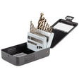 Bosch GO21 Gold Oxide Drill Bit Set with Metal Case for Wood Plastic and Light Gauge Metal (21 Pack)