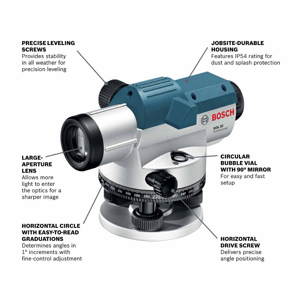 Bosch GOL 32 CK Automatic Optical Level Kit - 2