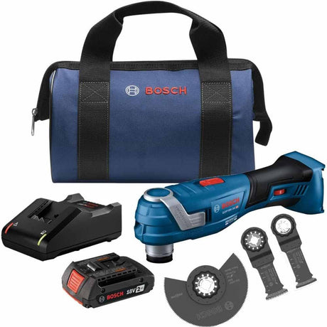 Bosch GOP18V-34B12 18V Brushless Starlock Oscillating Kit w/ (1) 2 Ah Standard Power Battery