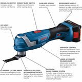 Bosch GOP18V-34B12 18V Brushless Starlock Oscillating Kit w/ (1) 2 Ah Standard Power Battery - 2