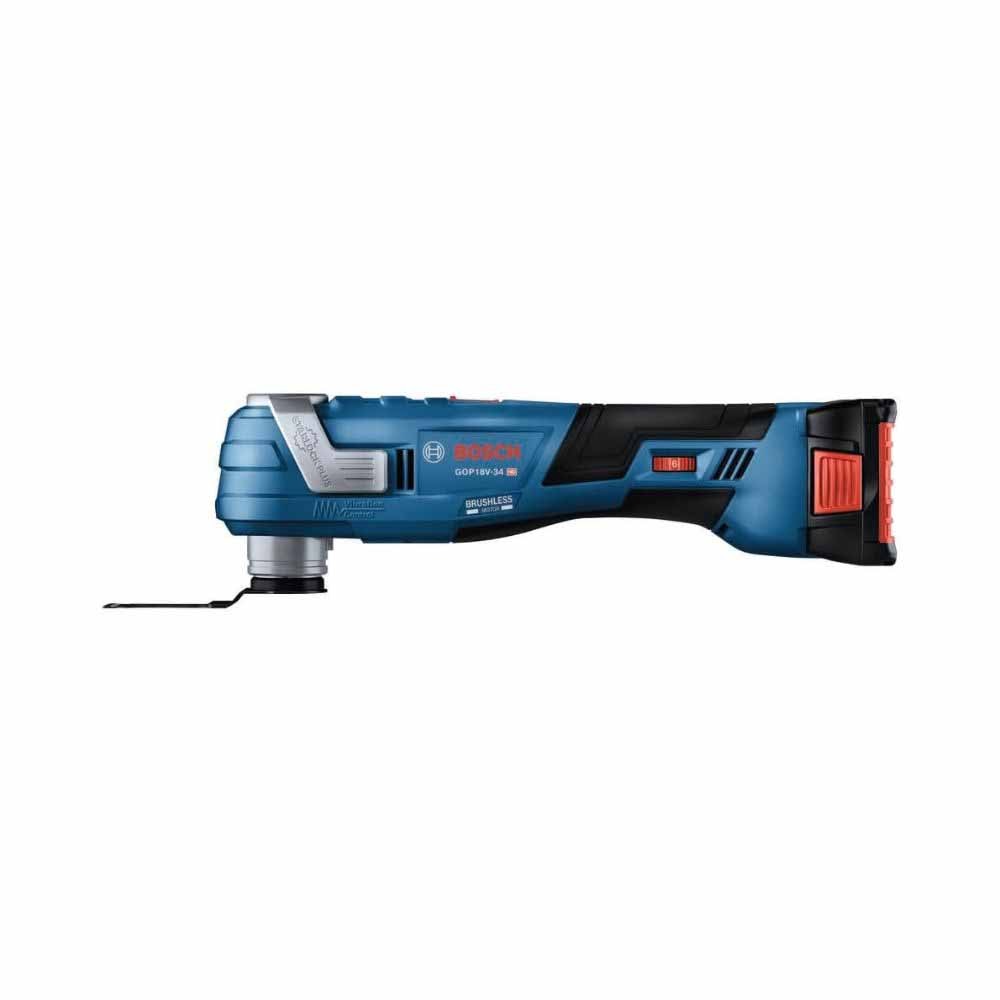 Bosch GOP18V-34B12 18V Brushless Starlock Oscillating Kit w/ (1) 2 Ah Standard Power Battery - 4