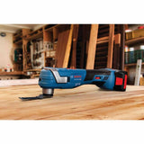 Bosch GOP18V-34B14 18V Brushless Starlock Oscillating Kit w/ (1) CORE18V 4 Ah Advanced Battery and GAL18V-40 + 3 Blades + Sanding Pads - 8
