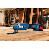 Bosch GOP18V-34B14 18V Brushless Starlock Oscillating Kit w/ (1) CORE18V 4 Ah Advanced Battery and GAL18V-40 + 3 Blades + Sanding Pads - 8