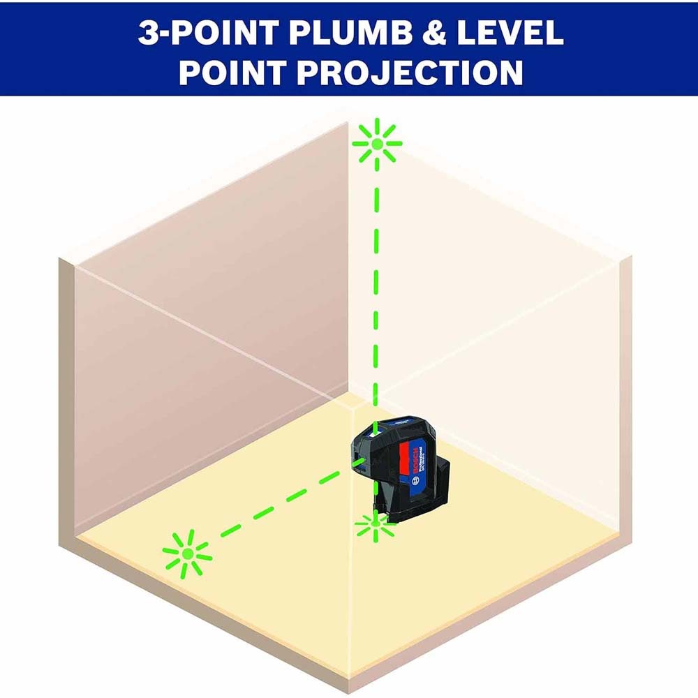 Bosch GPL100-30G 3-Point Laser Level Retail G - 12