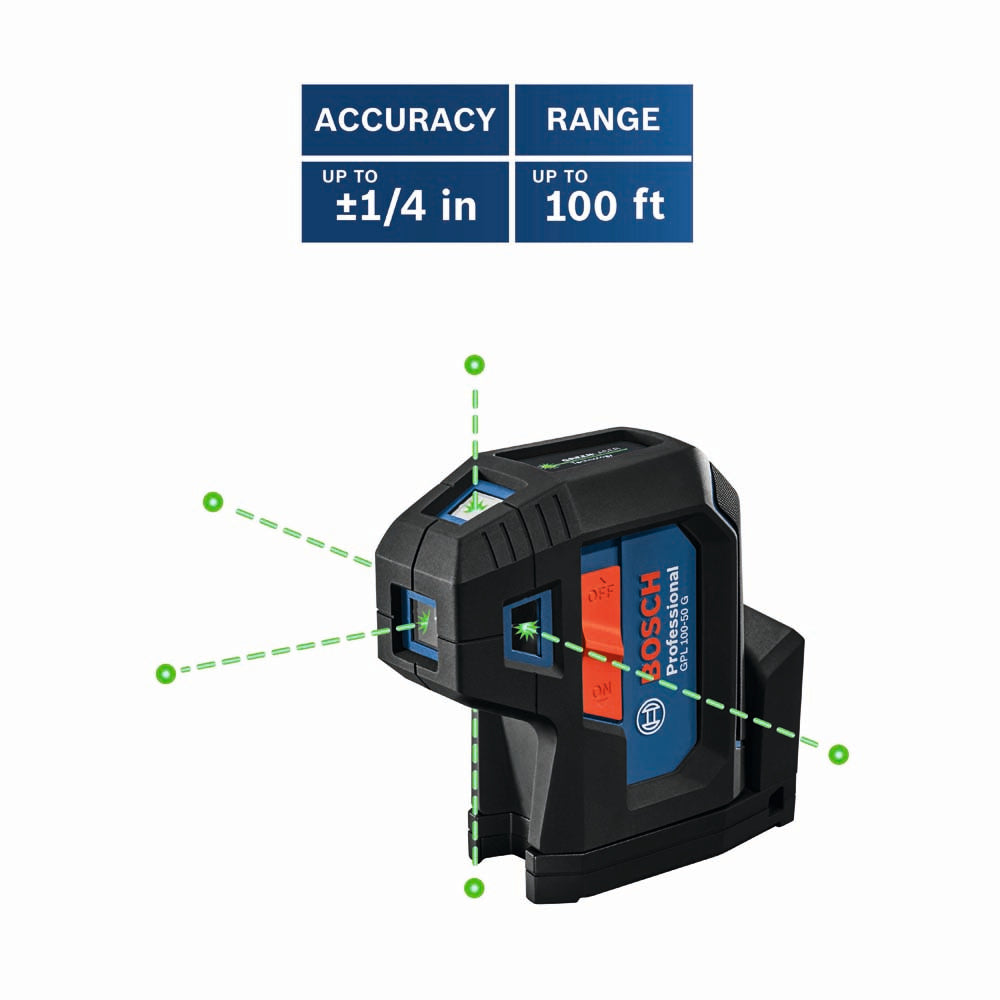 Bosch GPL100-50G 5-Point Laser Level Retail G - 12