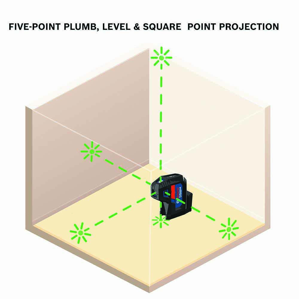 Bosch GPL100-50G 5-Point Laser Level Retail G - 13