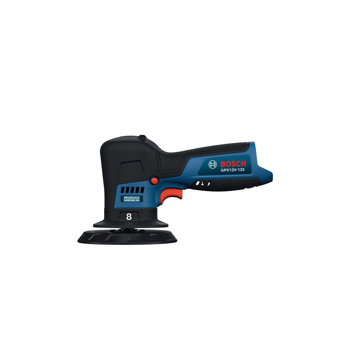 Bosch GPX12V-125N 12V Compact Cordless Brushless 5" Random Orbital Polisher Bare Tool