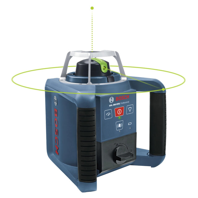 Bosch GRL 300 HVG Self Leveling Green Beam Rotary Laser with Layout Beam and 1000' Range