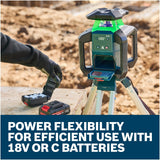 Bosch GRL18V-34P 18V Green Beam Rotary Laser Kit with Backpack and Receiver - 4