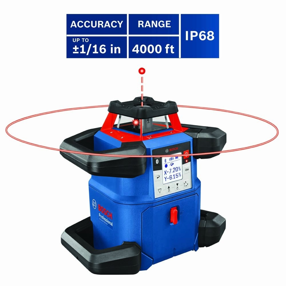 Bosch GRL4000-80CHV 18V REVOLVE4000 Connected Self-Leveling Horizontal/Vertical Rotary Laser - 9