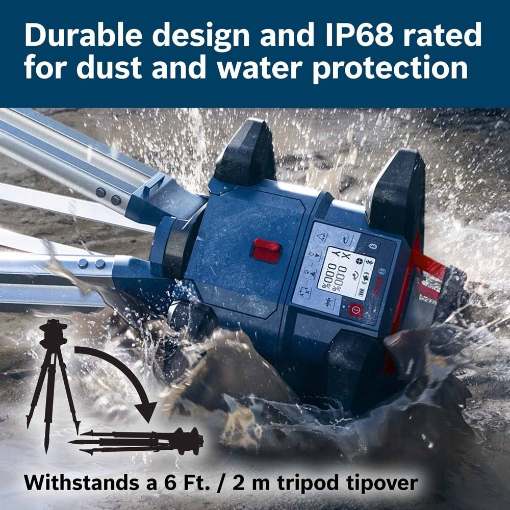 Bosch GRL4000-80CHV 18V REVOLVE4000 Connected Self-Leveling Horizontal/Vertical Rotary Laser - 11