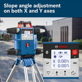 Bosch GRL4000-80CHV 18V REVOLVE4000 Connected Self-Leveling Horizontal/Vertical Rotary Laser - 12
