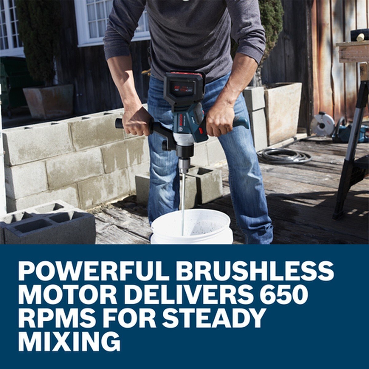 Bosch GRW18V-120N 18V Brushless 1/2" Chuck Mud Mixer Bare Tool - 3