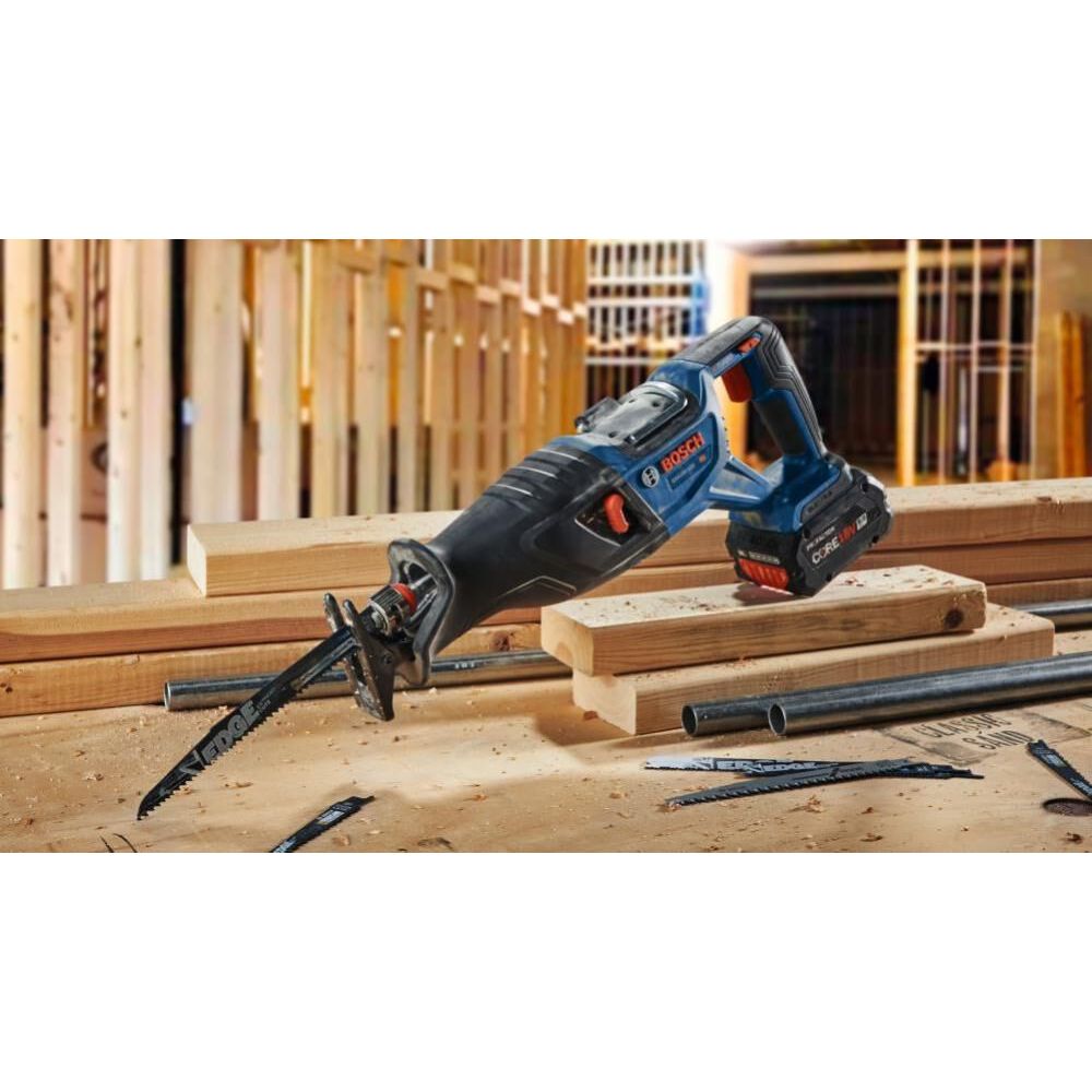 Bosch GSA18V-110B14 PROFACTOR 18V 1-1/8" Reciprocating Saw Kit with (1) CORE18V 8.0 Ah PROFACTOR Performance Battery - 8