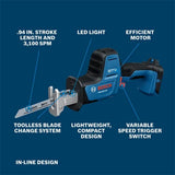 Bosch GSA18V-24N 18V Compact Brushless Reciprocating Saw (Bare Tool) - 2