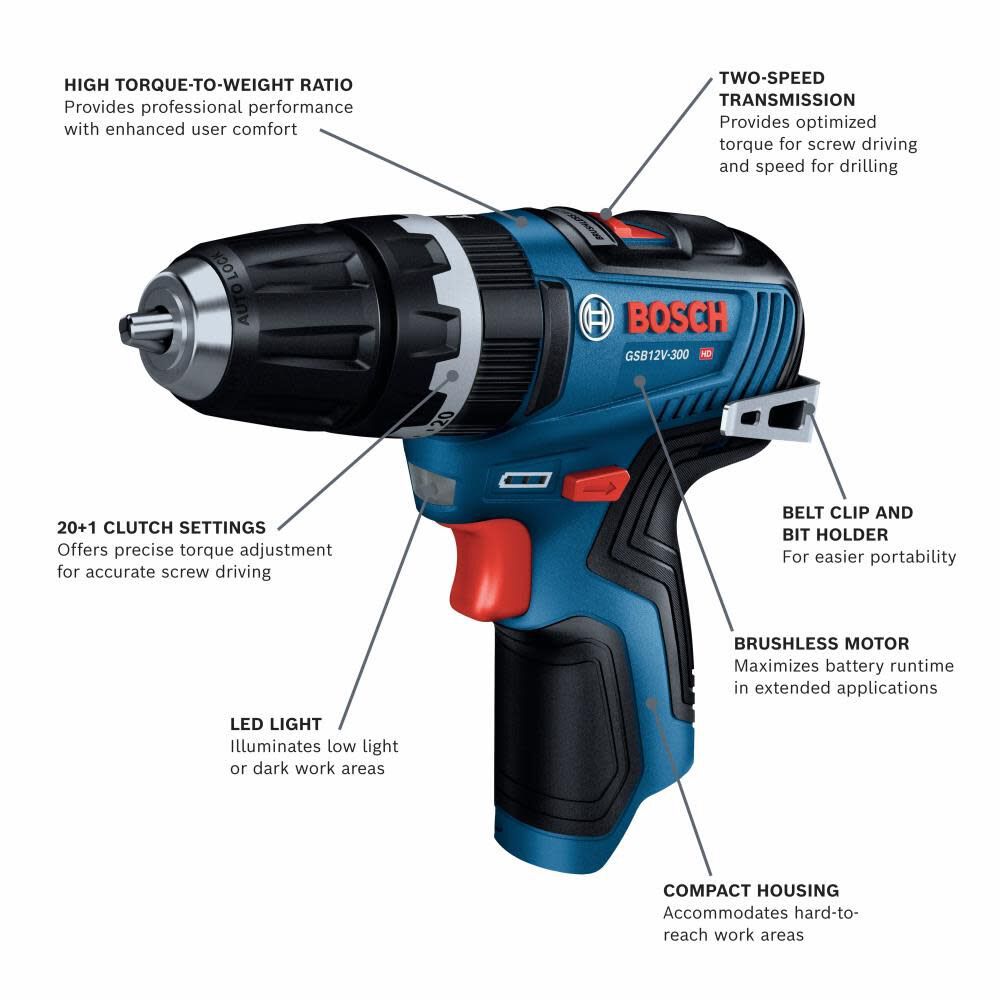 Bosch GSB12V-300N - 2