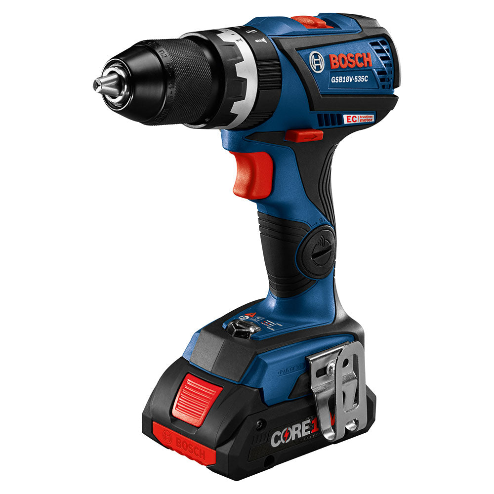 Bosch GSB18V-535CB25 18V Compact Tough 1/2" Hammer Drill/Driver Kit w/Batteries - 2