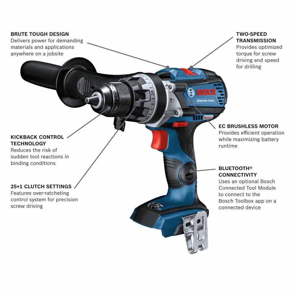 Bosch GSB18V-755CN - 2