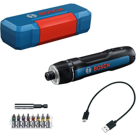 Bosch GSD4V-35 4V Max Rechargeable Screwdriver Kit with USB-C Charging and LED Worklight (12 Piece Kit)