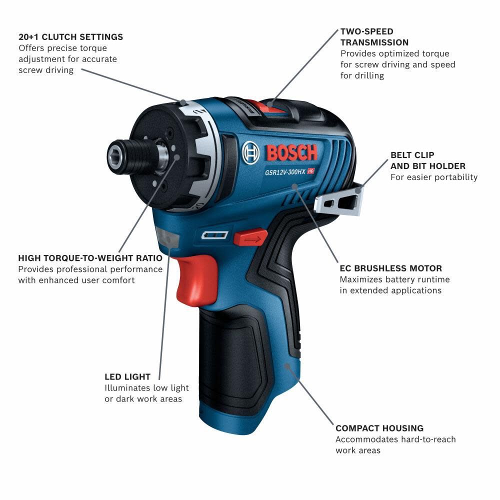 Bosch GSR12V-300HXN - 2