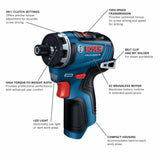 Bosch GSR12V-300HXN 12V Max Brushless 1/4 In. Hex Two-Speed Screwdriver (Bare Tool) - 2