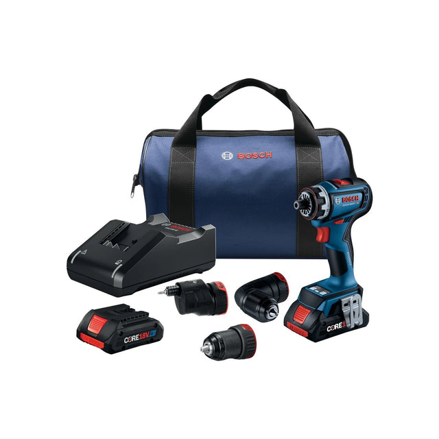 Bosch GSR18V-800FCB24 18V Brushless 5-In-1 Flexiclick Drill Driver Kit (2 Batteries)