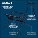 Bosch GTA571 Folding Table Saw Scissor Stand for GTS18V-08 Table Saw with 185 lb Capacity - 2
