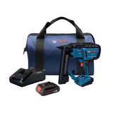 Bosch GTH18V-18MB12 18V Brushless 18-Gauge Narrow Crown Stapler Kit with (1) 2 Ah Standard Power Battery