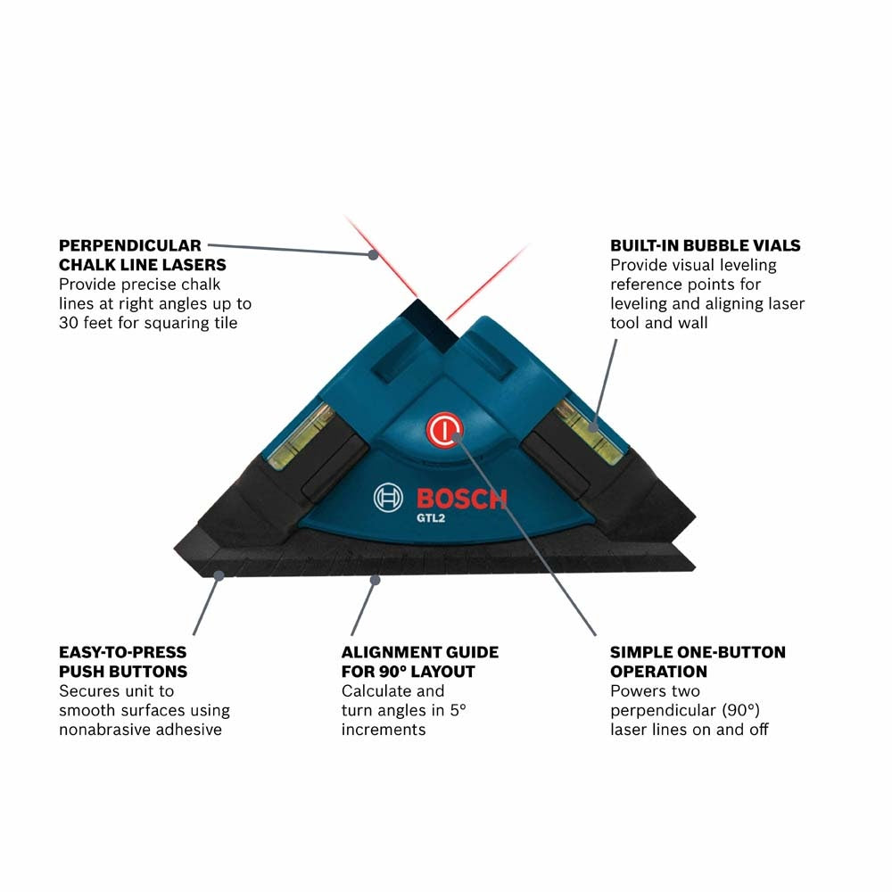 Bosch GTL2 Laser Level and Square - 2