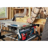 Bosch GTS15-10 15 Amp 10" Jobsite Table Saw with Gravity Rise Wheeled Stand - 12