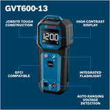 Bosch GVT600-13 600V Contact Voltage Tester with GFCI Compatibility and Flashlight - 2