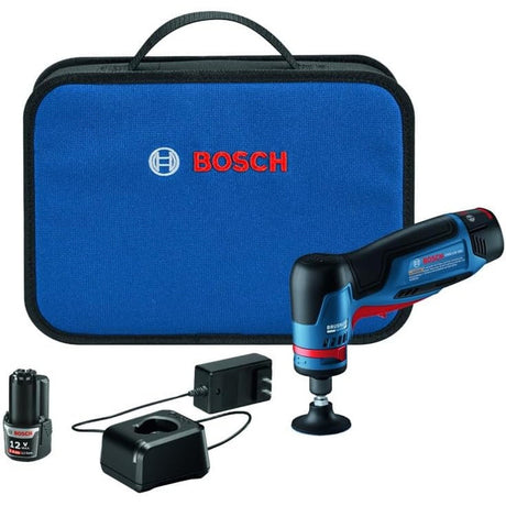 Bosch GWG12V-20SB23 12V Max 1/4" Right Angle Die Grinder w/ (2) 3.0 Ah batteries